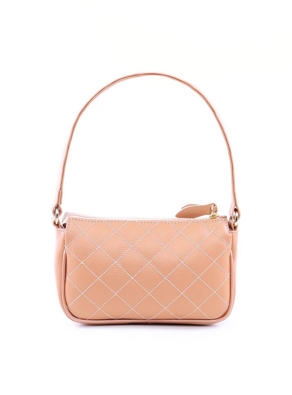 Bolsa Clutch Tiracoloco Metalasse Frente e Verso - Nude BSI-5890 - NU