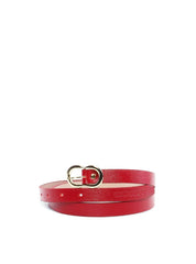 Cinto Feminino em Couro com Fivela Orgânica - Vermelha CTI-989 - VE