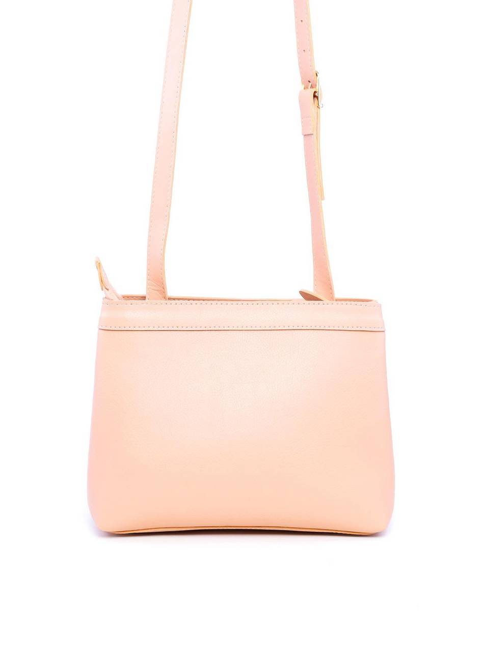 Bolsa Tote Transversal com Detalhes de Costura e Enfeites BSI-6006 - NU