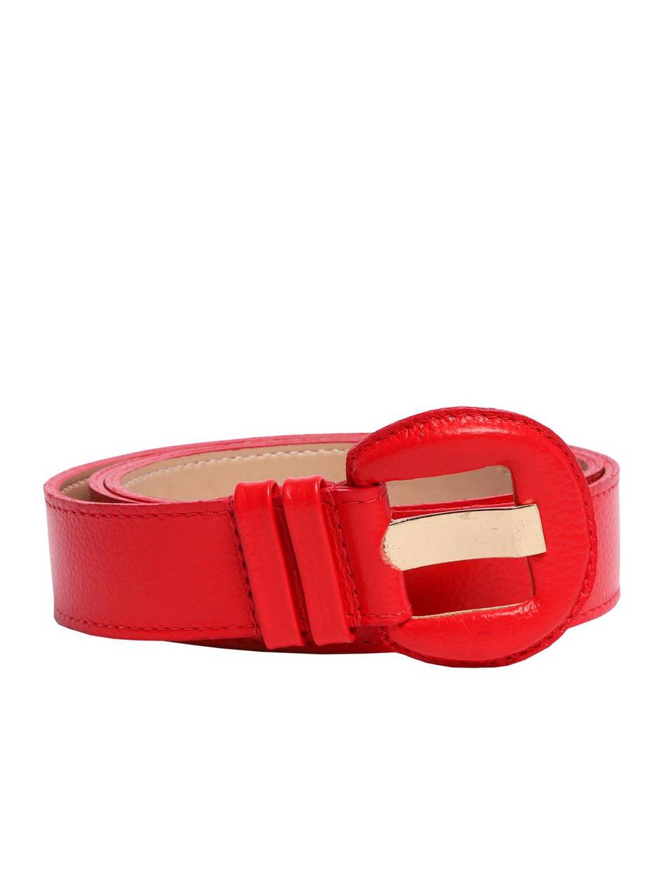 Cinto Casual Médio Couro Vermelho CTI-0950 - VE