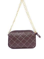 Bolsa Cluthc Tranversal em Metalasse - Cacau BSI-6118 - CA