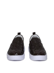 Calçado Masculino Sapatênis Entrelaçado Couro - Cacau SP-11627 - CA