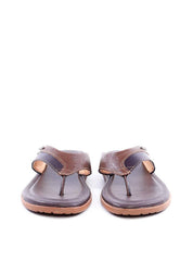 Chinelão Masculino de Dedo em Couro com Placa - Cacau SDI-11769 - CA