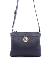 Bolsa Tote Quadrada Charm CF em Strass - Preta BSI-6040 - PR