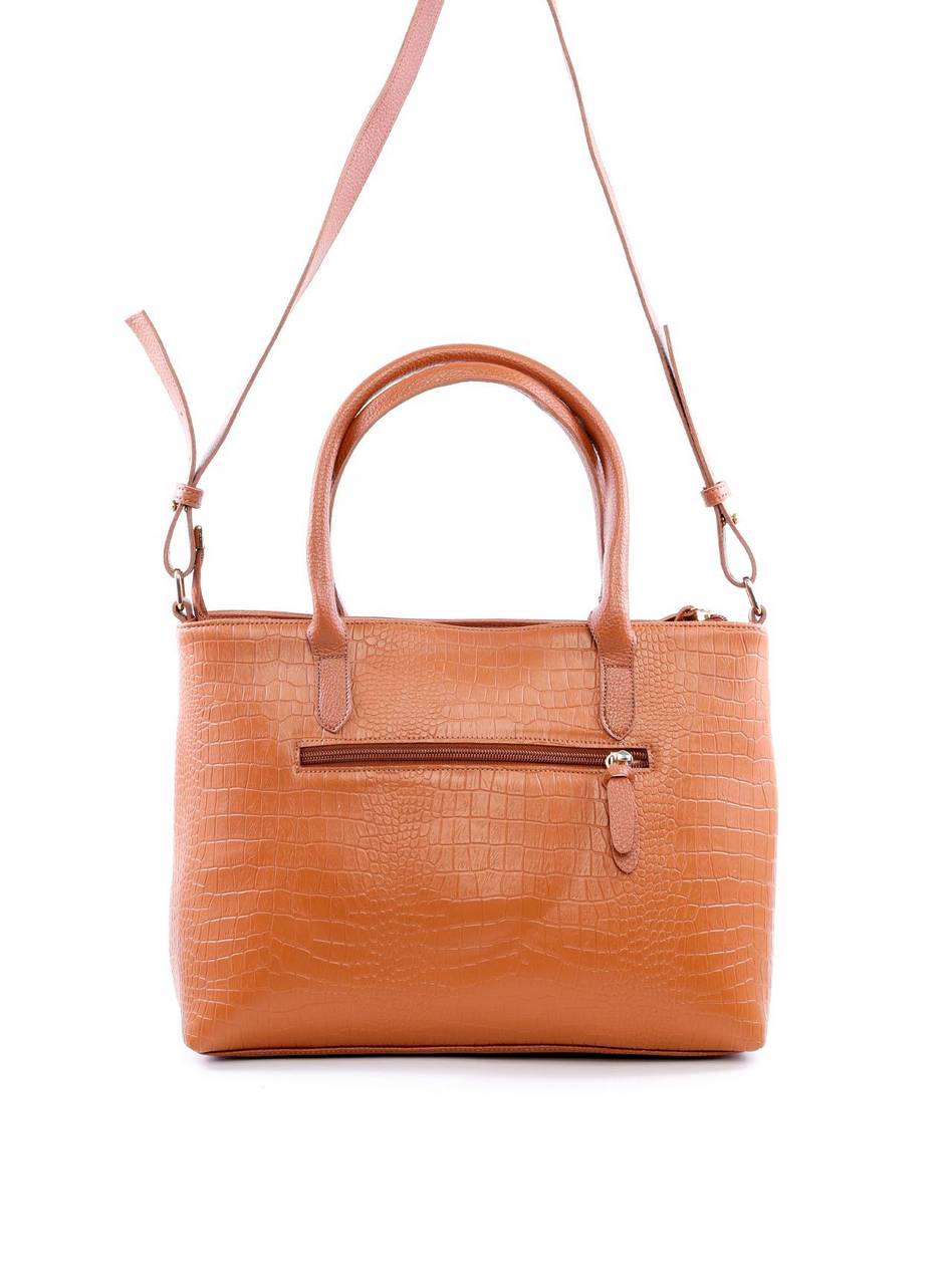 Bolsa Tote Transversal com Alça Dupla com Fivelas - Castor BSI-6085 - CS