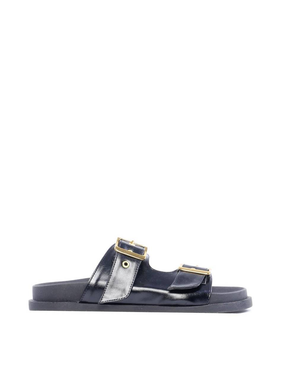 Flatform com duas Fivelas - Preta SDI-11811 - PR