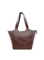 Bolsa Tote Tiracolo Ondulada com Bag Charm - Cacau BSI-6109 - CA