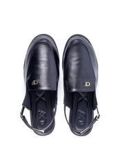 Mocassim Slingback com Detalhe CF - Preta SDI-11869 - PR