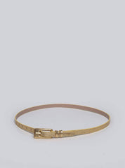 Cinto Feminino Casual Couro Fivela - Ouro CTI-966 - AU