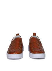 Calçado Masculino Sapatênis Entrelaçado Couro - Castor SP-11627 - CS