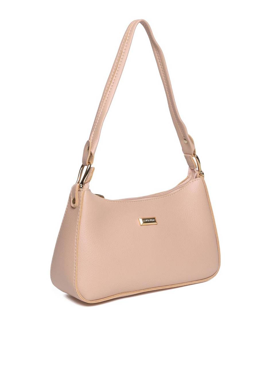 Bolsa Hobo Pequena Meia Lua - Nude BSI-5421 - NU