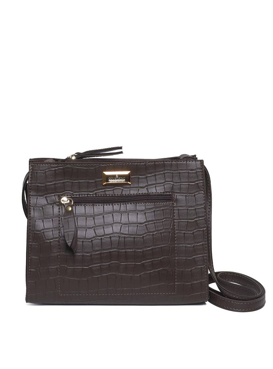 Bolsa Tote Transversal com Ziper - Cacau BSI-5052 - CA