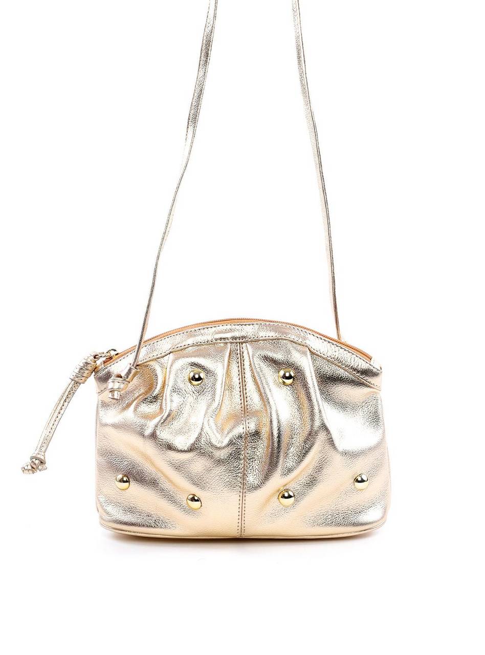 Bolsas Clutch Drapeada com Esferas - Ouro BSI-6084 - AU