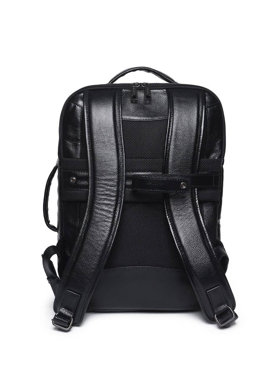 Mochila Masculina Executiva Couro Preta MEI-444 - PR