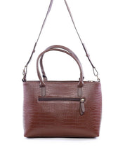 Bolsa Tote Transversal com Alça Dupla com Fivelas - Cacau BSI-6085 - CA