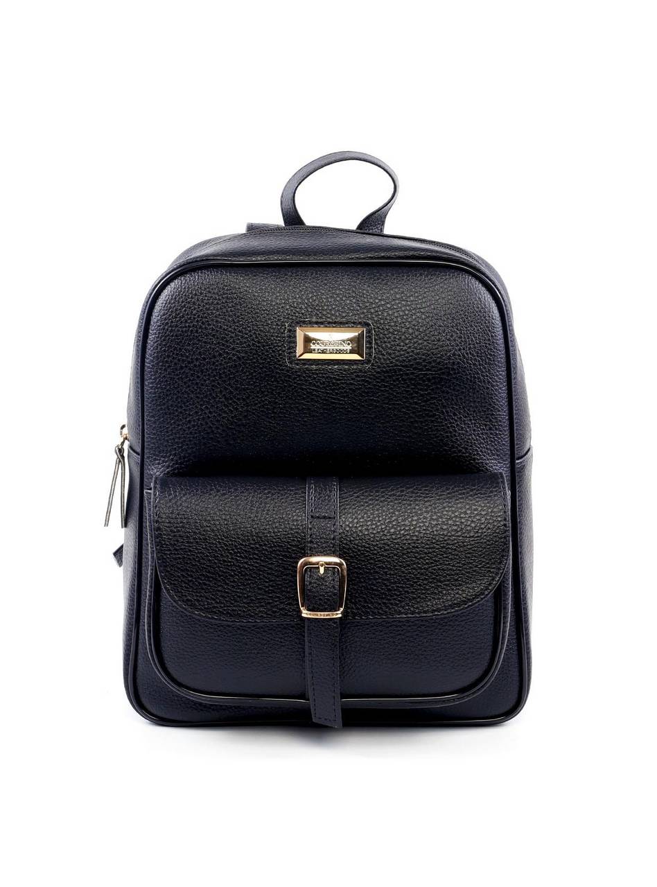 Mochila Feminina com Bolso Frontal - Preta MEI-449 - PR