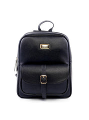 Mochila Feminina com Bolso Frontal - Preta MEI-449 - PR