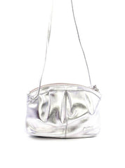 Bolsas Clutch Drapeada com Esferas - Prata BSI-6084 - PT