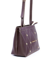 Bolsa Tote Transversal com Detalhes de Costura e Enfeites BSI-6006 - CA