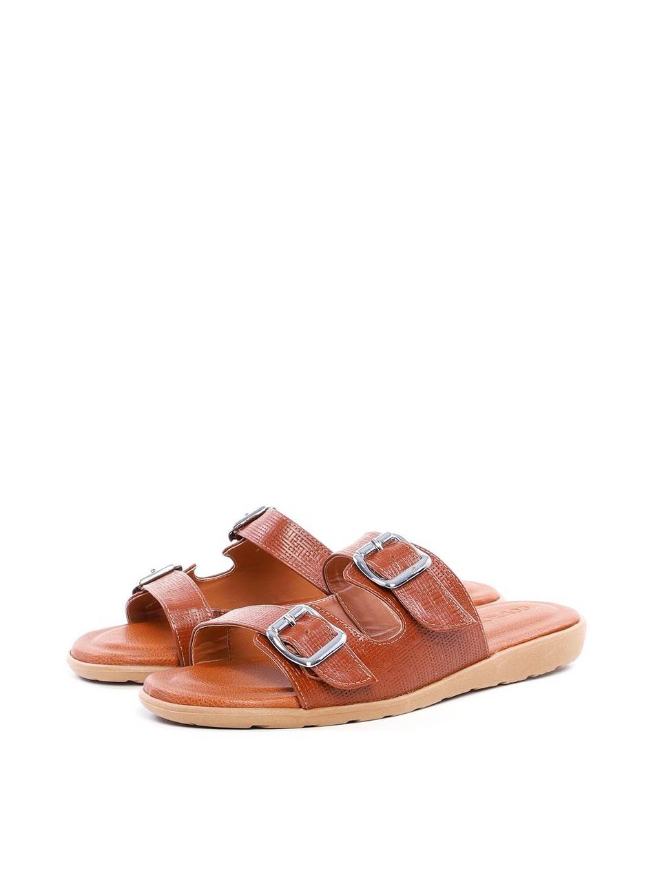 Chinelo Masculino Birken em Couro com Duas Fivelas - Castor SDI-11826 - CS