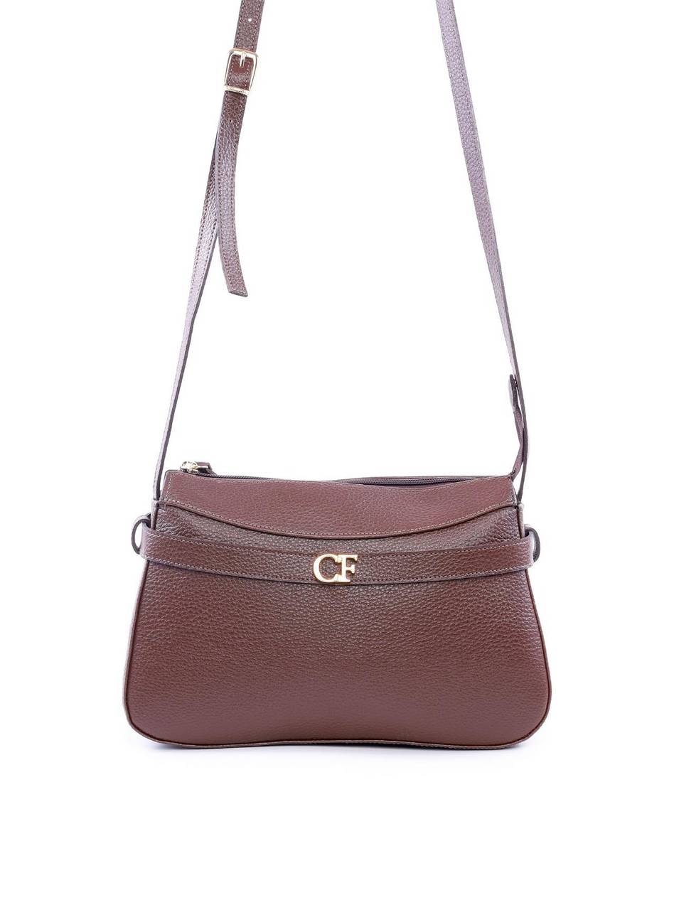 Bolsa Tote Transversal com Detalhe de Passante - Cacau BSI-6079 - CA