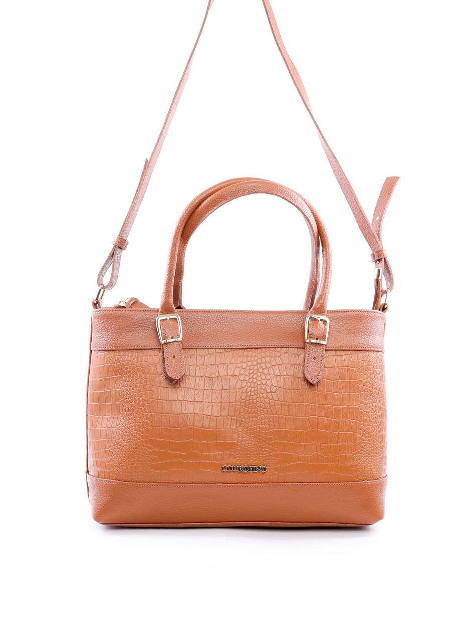 Bolsa Tote Transversal com Alça Dupla com Fivelas - Castor BSI-6085 - CS