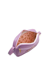 Bolsa Clutch Couro Pequena Transversal Ziper Lilás BSI-5677 - LI