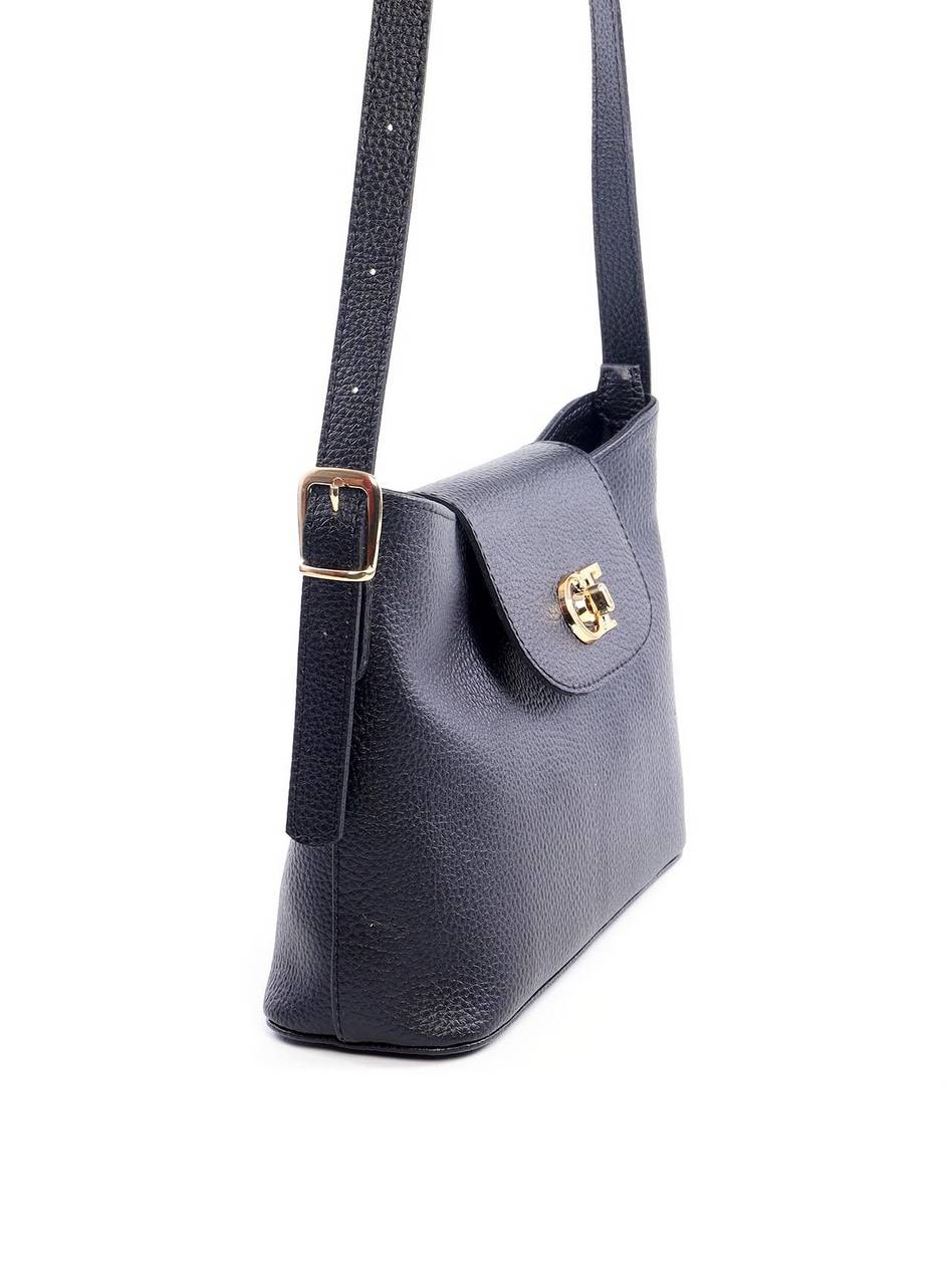 Bolsa Tote Transversal com Fecho CF - Preta BSI-6086 - PR