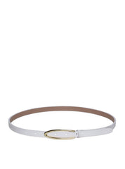 Cinto Feminino em Couro com Fivela Orgânica - Branca CTI-971 - BR
