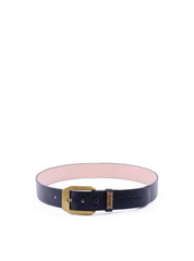 Cinto Feminino em Couro com Fivela Grande - Preta CTI-984 - PR