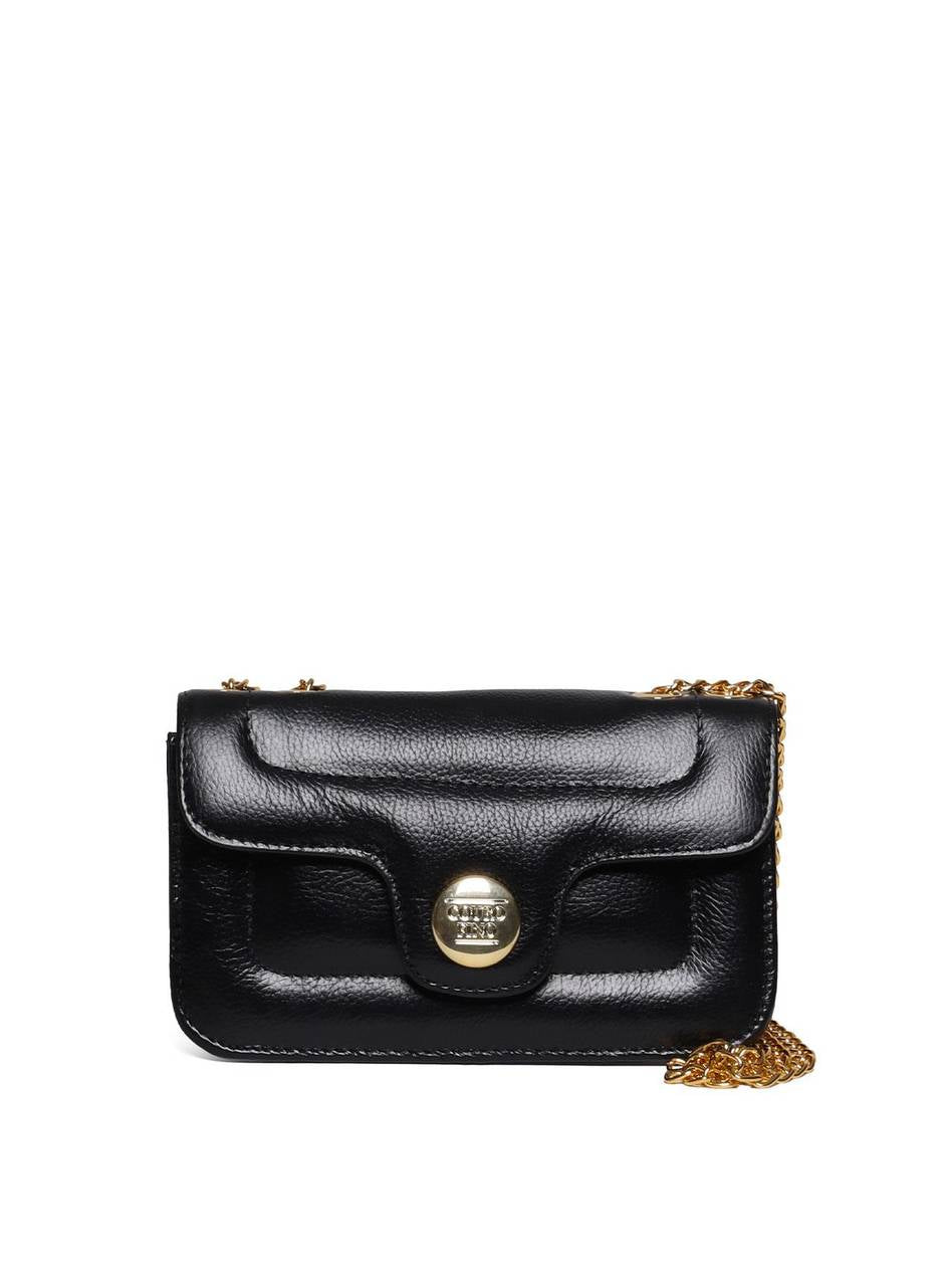 Bolsa Satchel Retangular com Tampa Matelasse - Preta BSI-5967 - PR