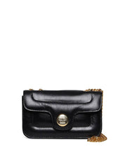 Bolsa Satchel Retangular com Tampa Matelasse - Preta BSI-5967 - PR