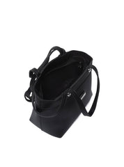 Bolsa Tote Pequena com Pinos e Alça de Mão - Preta BSI-5390 - PR