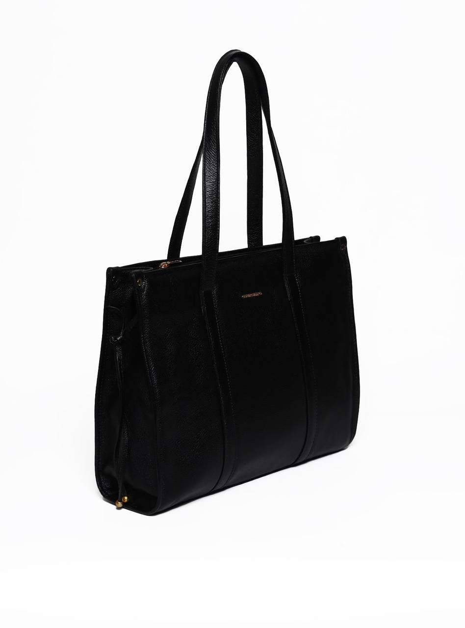 Bolsa Tote com Detalhes de Tiras com Nós e Ponteiras - BSI-5974 - PR BSI-5974 - PR