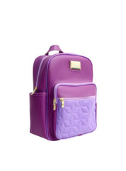 Mochila Media Bolso Duplo Frontal Roxa MEI-399 - RO