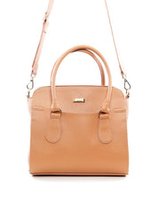 Bolsa Tote Transversal Alça Dupla - Nude BSI-6094 - NU
