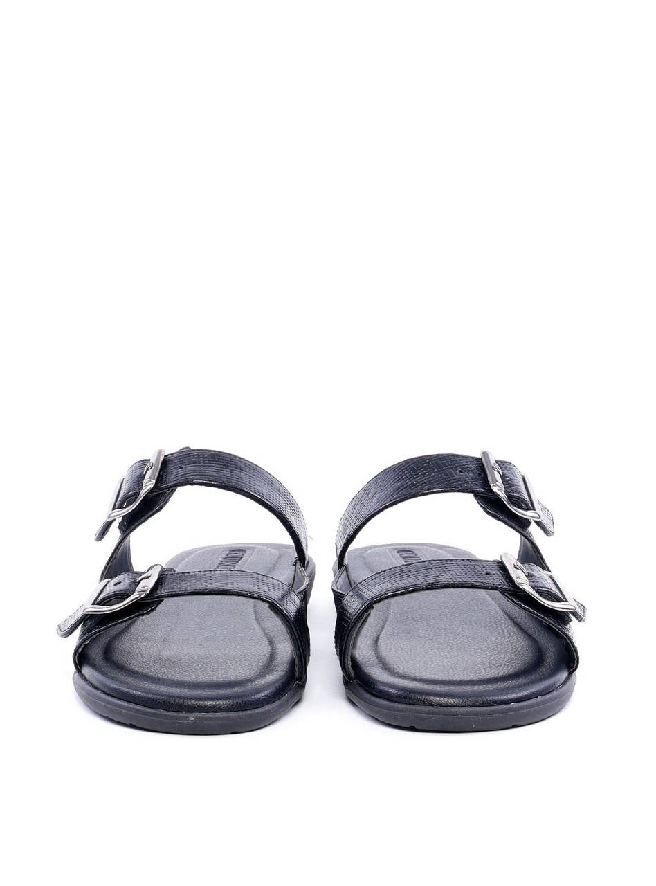 Chinelo Masculino Birken em Couro com Duas Fivelas - Preta SDI-11826 - PR