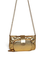 Bolsa Transversal Matelasse com Fecho Ouro BSI-5990 - AU