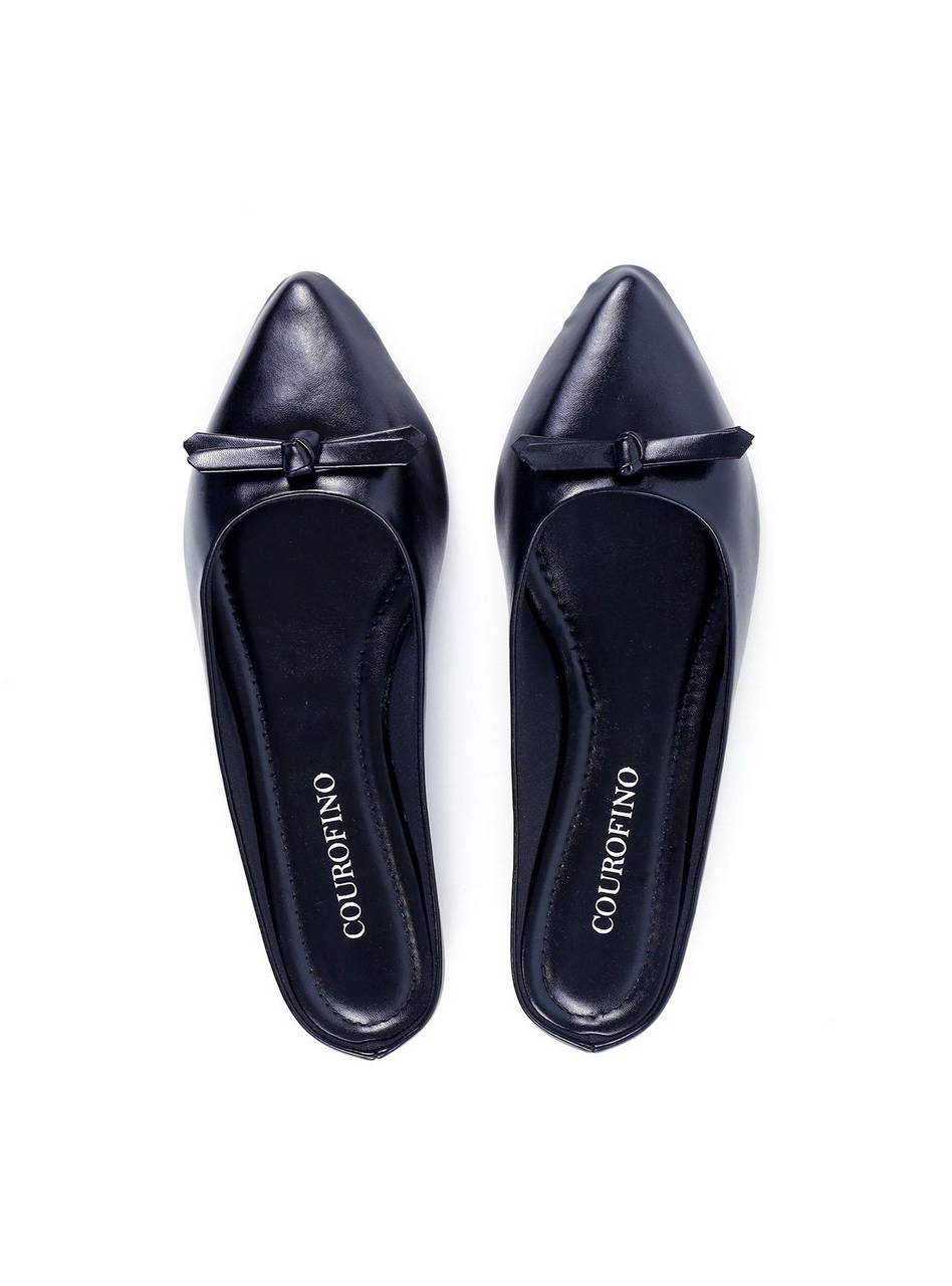 Mule de Bico Fino com Laço - Preta SDI-11853 - PR