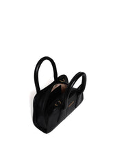 Bolsa Tote Tiracolo Costura Geométrica Preta BSI-5985 - PR