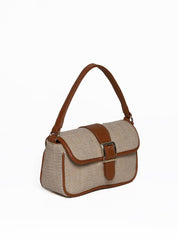 Bolsa Satchel de Mão em Palha Castor  BSI-5986 - CS