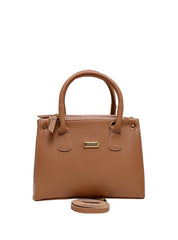 Bolsa Tote Pequena Duas Divisórias Nude BSI-5304 - NU