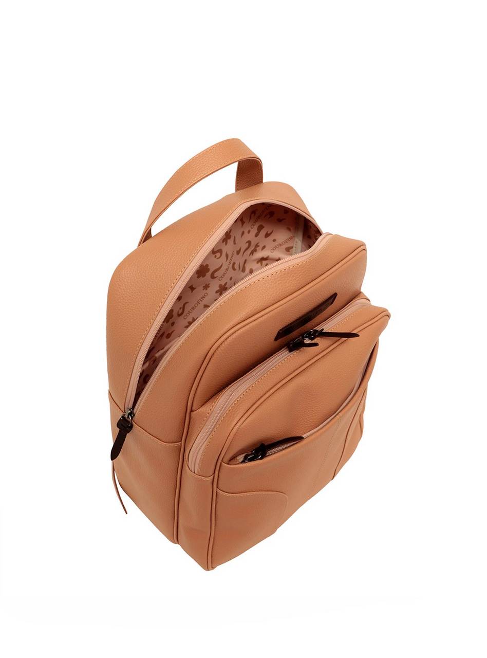 Mochila Casual Grande Três Divisórias Nude MEI-412 - NU