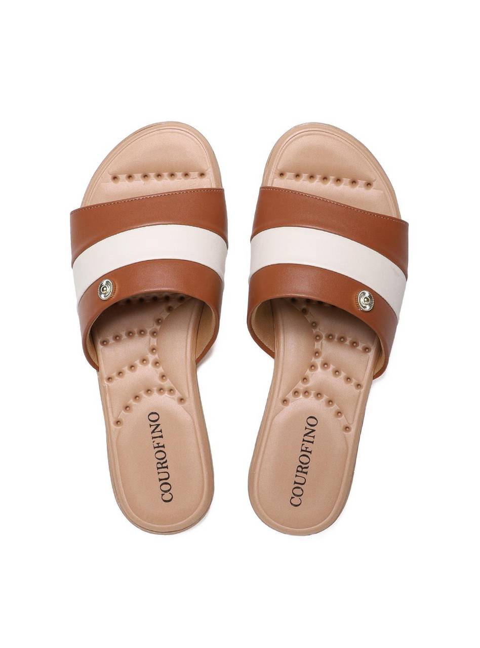Sandália Feminina Rasteira Confort - Castor SDI-11649 - CS