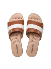 Sandália Feminina Rasteira Confort - Castor SDI-11649 - CS