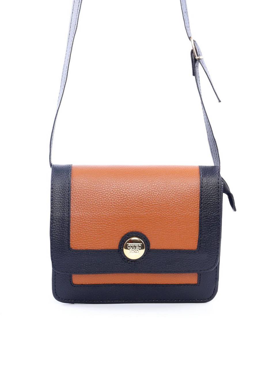 Bolsa Satchel Transversal Bicolor - Preta BSI-6094 - PR