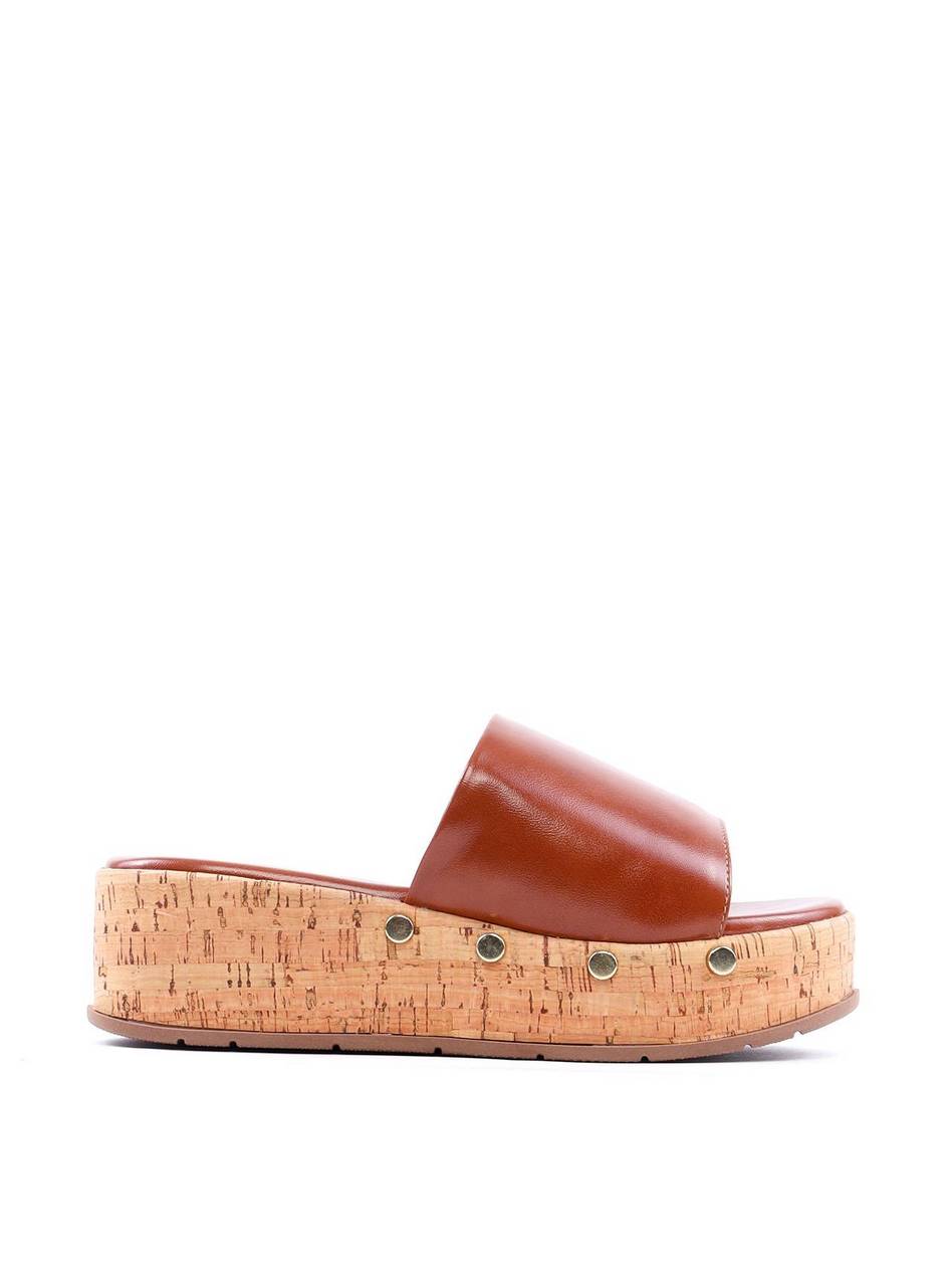 Tamanco Plataforma em Cortiça com Tachas - Castor SDI-11794 - CS