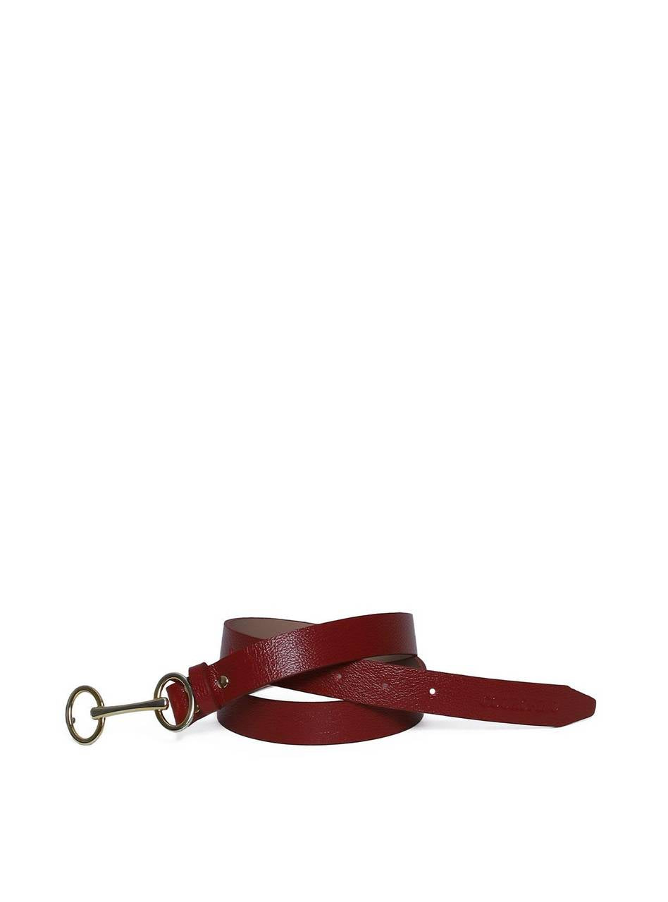 Cinto Feminino em Couro com Fivela Bridão - Vermelha CTI-973 - VE