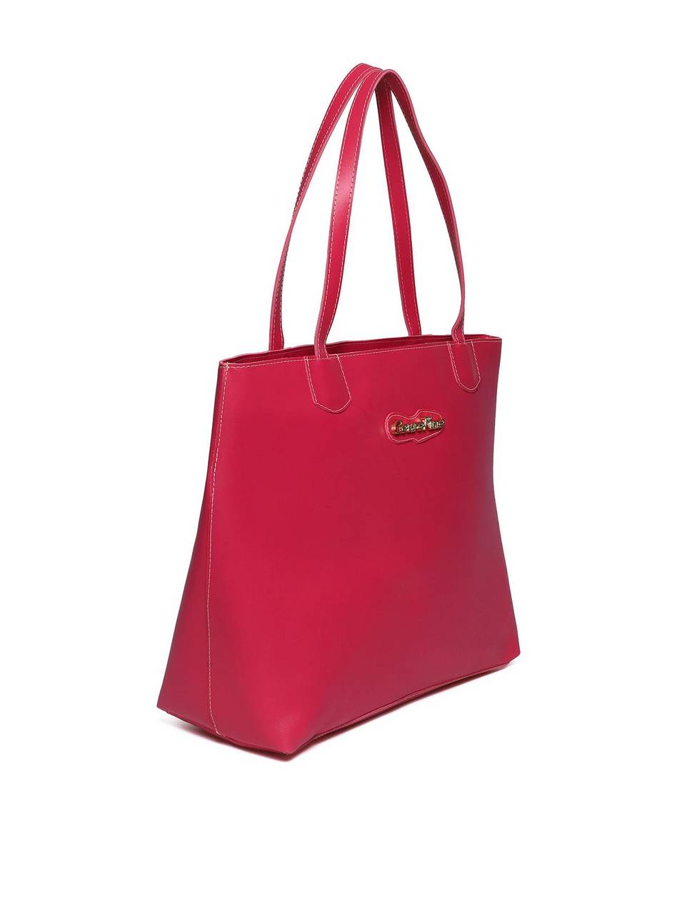 Bolsa Shopper Média Tiracolo Frente Lisa - Pink BSI-5139 - PK