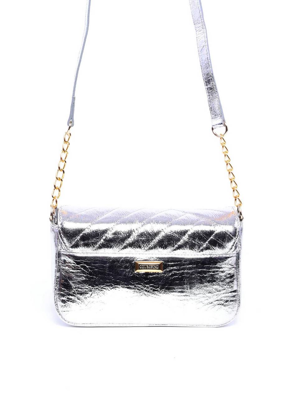 Bolsa Bag Transversal com Tampa e Ligueta Fivela Prata BSI-6000 - PT